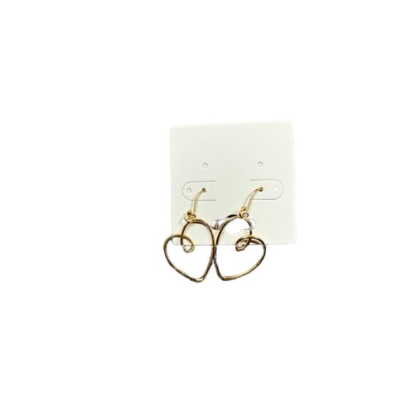 3-Pair Gold Tone Earrings Set – Hearts & Hoops - Picture 3 of 8